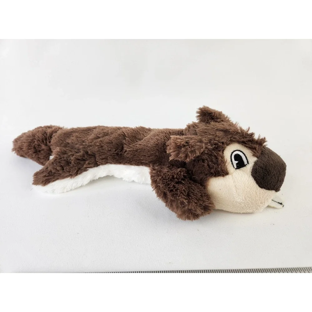 Think Dog Beaver Squirrel Plush Toy Large Tug Toss Fetch Dog Rope Squeaker Tail‎